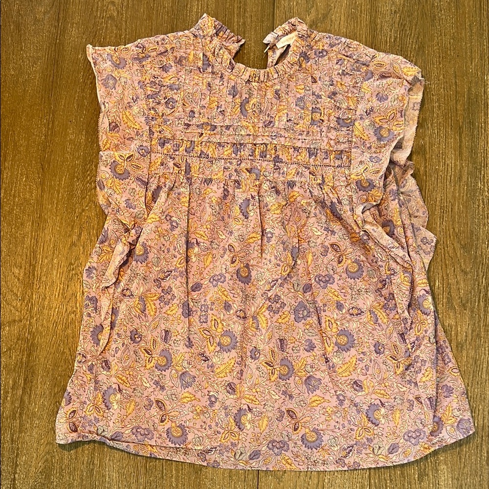 Love the Label Floral Ruffle Sleeve Blouse
